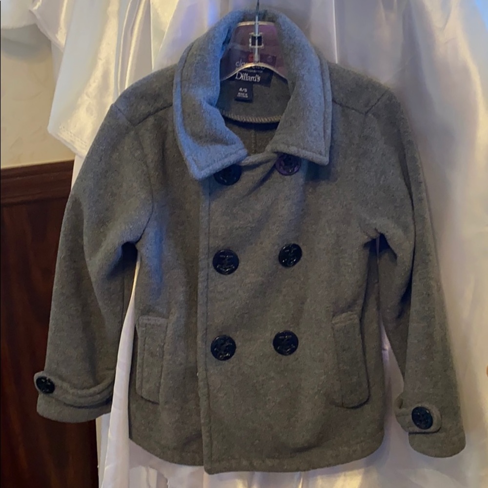 Boys Gray PeaCoat size 4/5